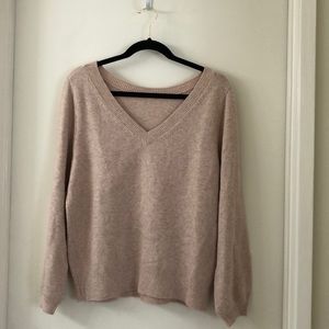 14th & Union Light Pink Reversible Sweater Small